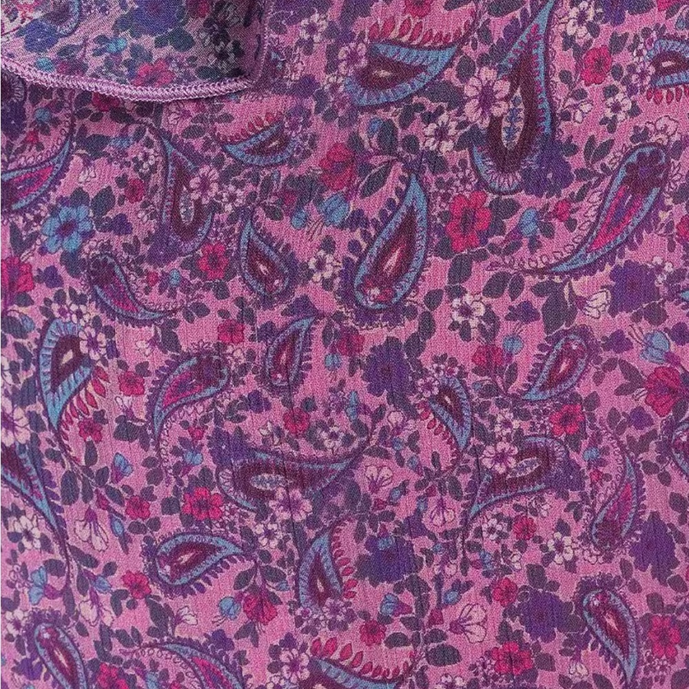 NWT Gianni Binix DANNIJO Isabella Printed Sleeveless Ruffle Crinkle Chiffon - Picture 3 of 9